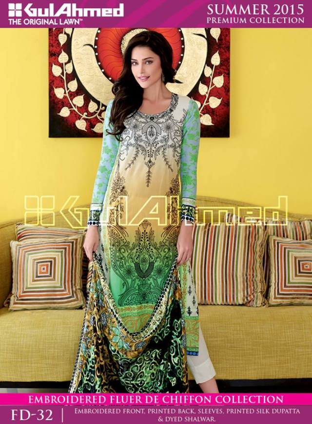 Gul Ahmed Summer Lawn Collection 2015